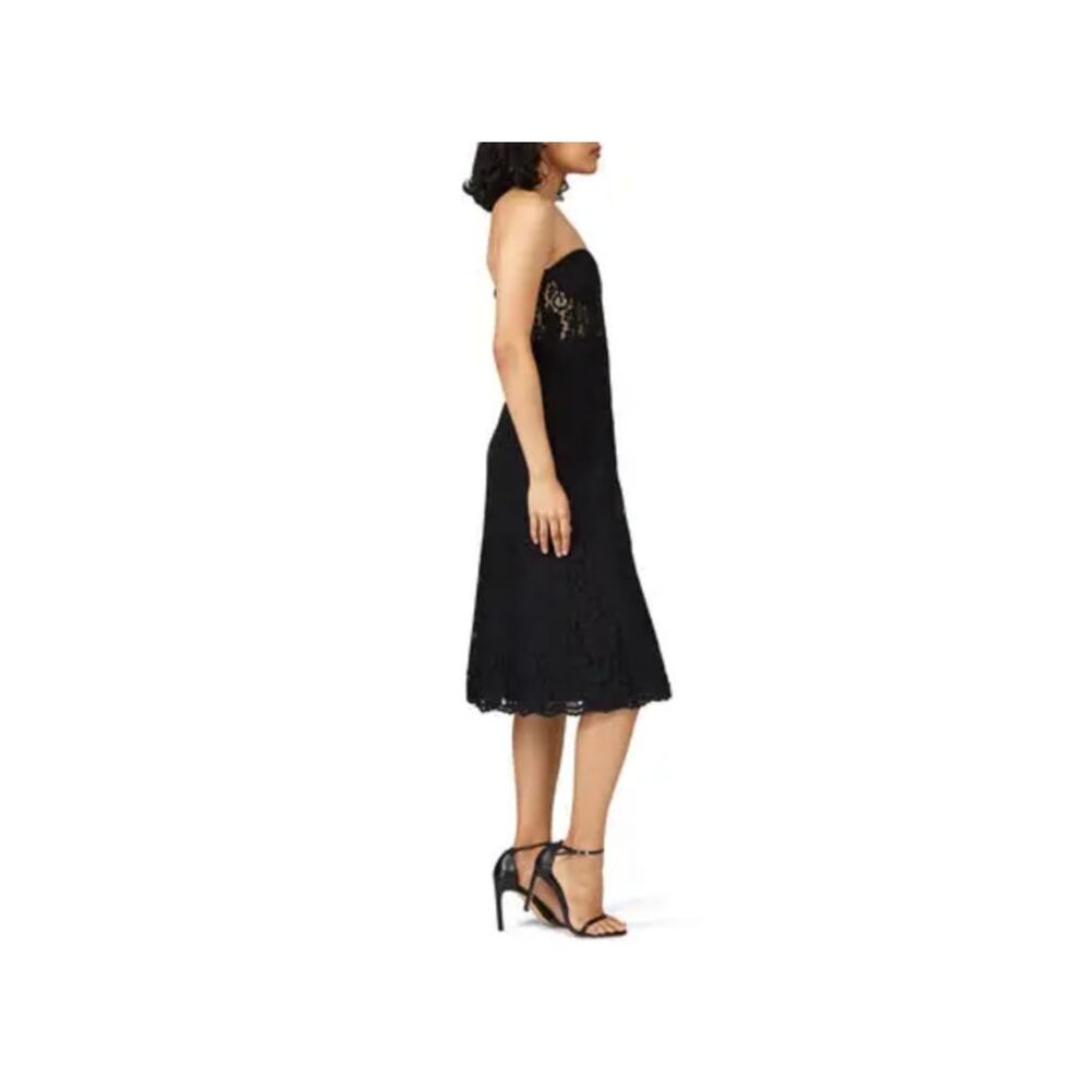 Fame‎ & Partners Black Lace Mariposa Dress Knee Length Size 2 - Picture 6 of 12